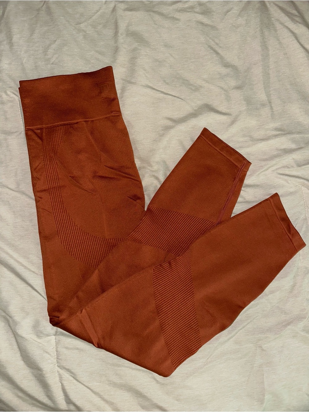 PINK Victoria's Secret Rust Orange Seamless Leggings